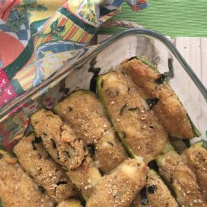 Zucchine ripiene al tonno piatto finito